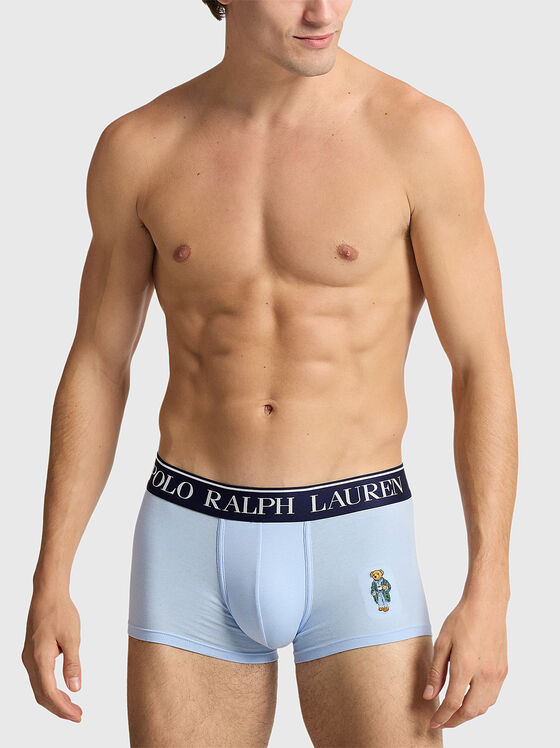 Light blue boxers with Polo Bear print - 1
