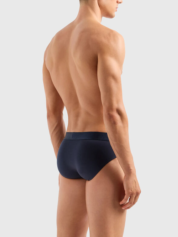 Black briefs with contrasting logo lettering - 2