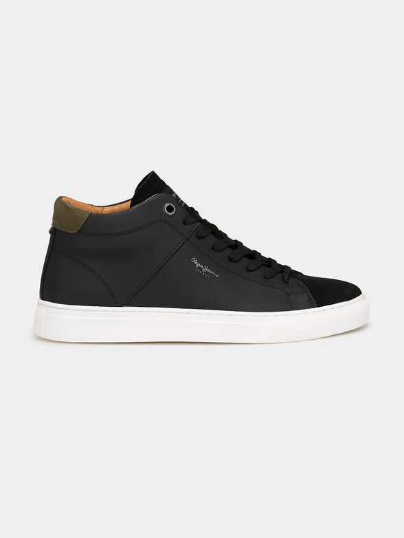 JOE CUP black leather sneakers - 1