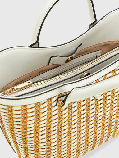 ATALIA tote bag with woven texture - 5