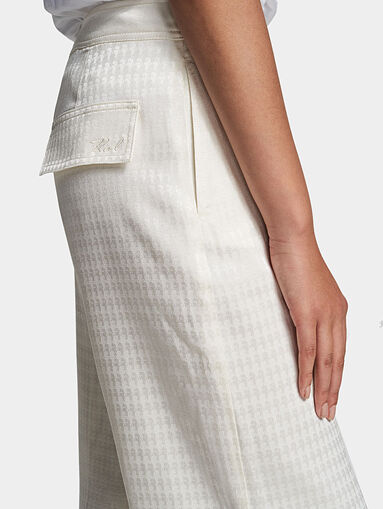 Black pants with logo print - 5