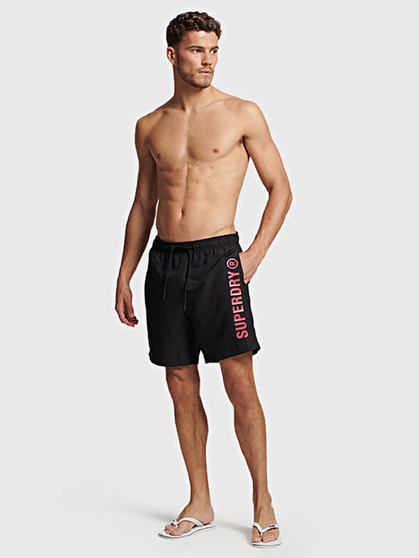 CORE SPORT beach shorts with logo accent - 6