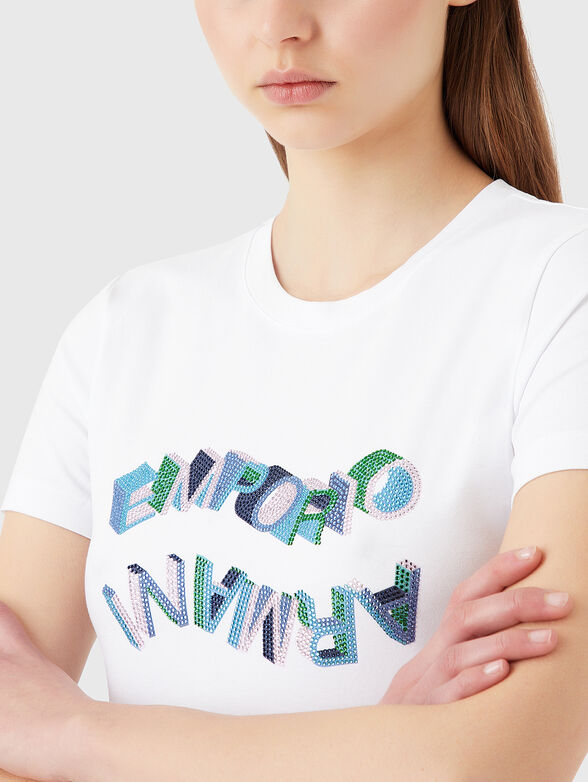 T-shirt with rhinestones - 4