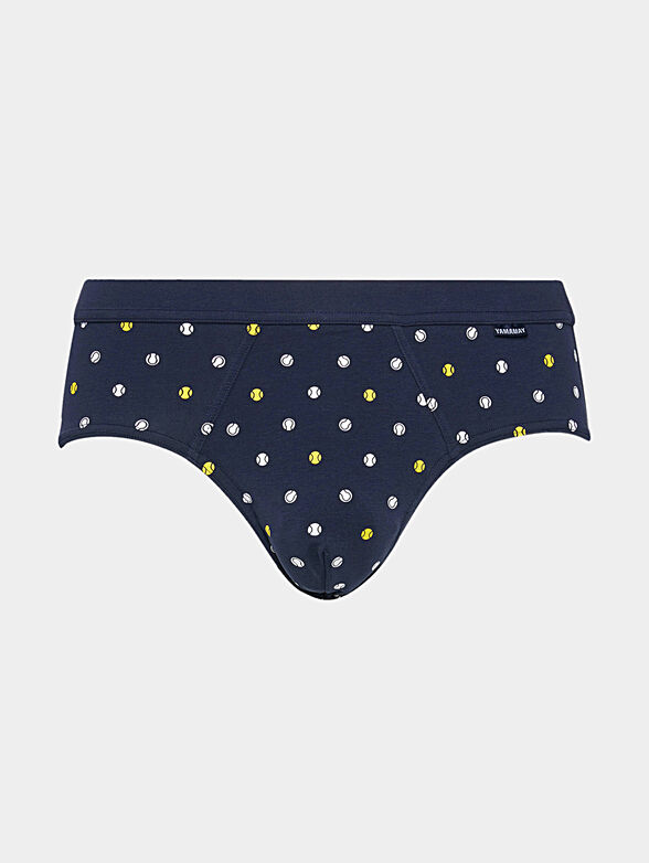 Briefs with contrasting pattern - 1