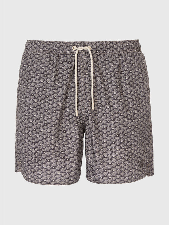 Beach shorts with logo print - 2