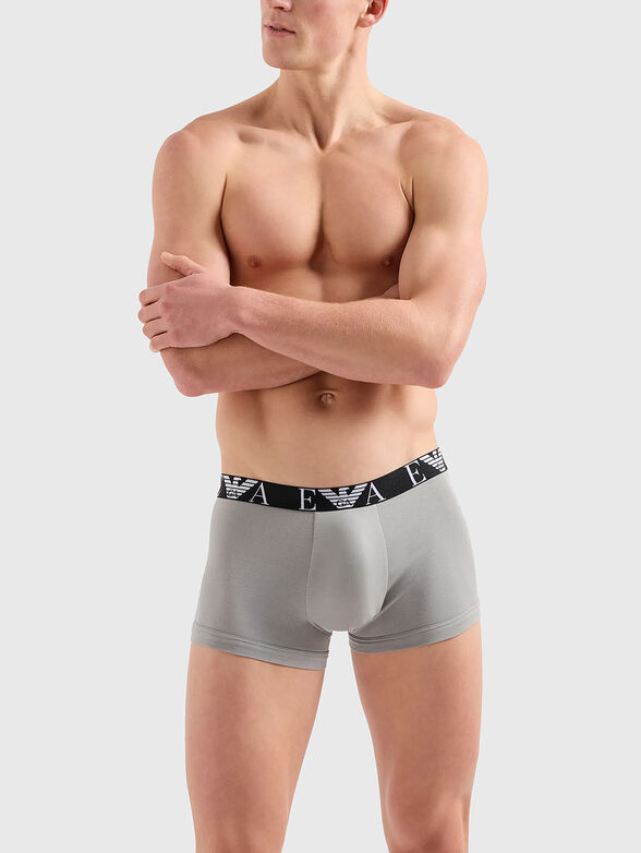 Set of three pairs of boxers with logo - 2