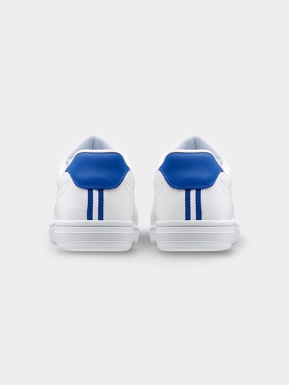 COURT SHIELD white sneakers with blue accent - 3