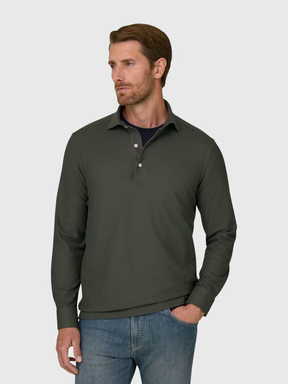 Long sleeved polo shirt - 1