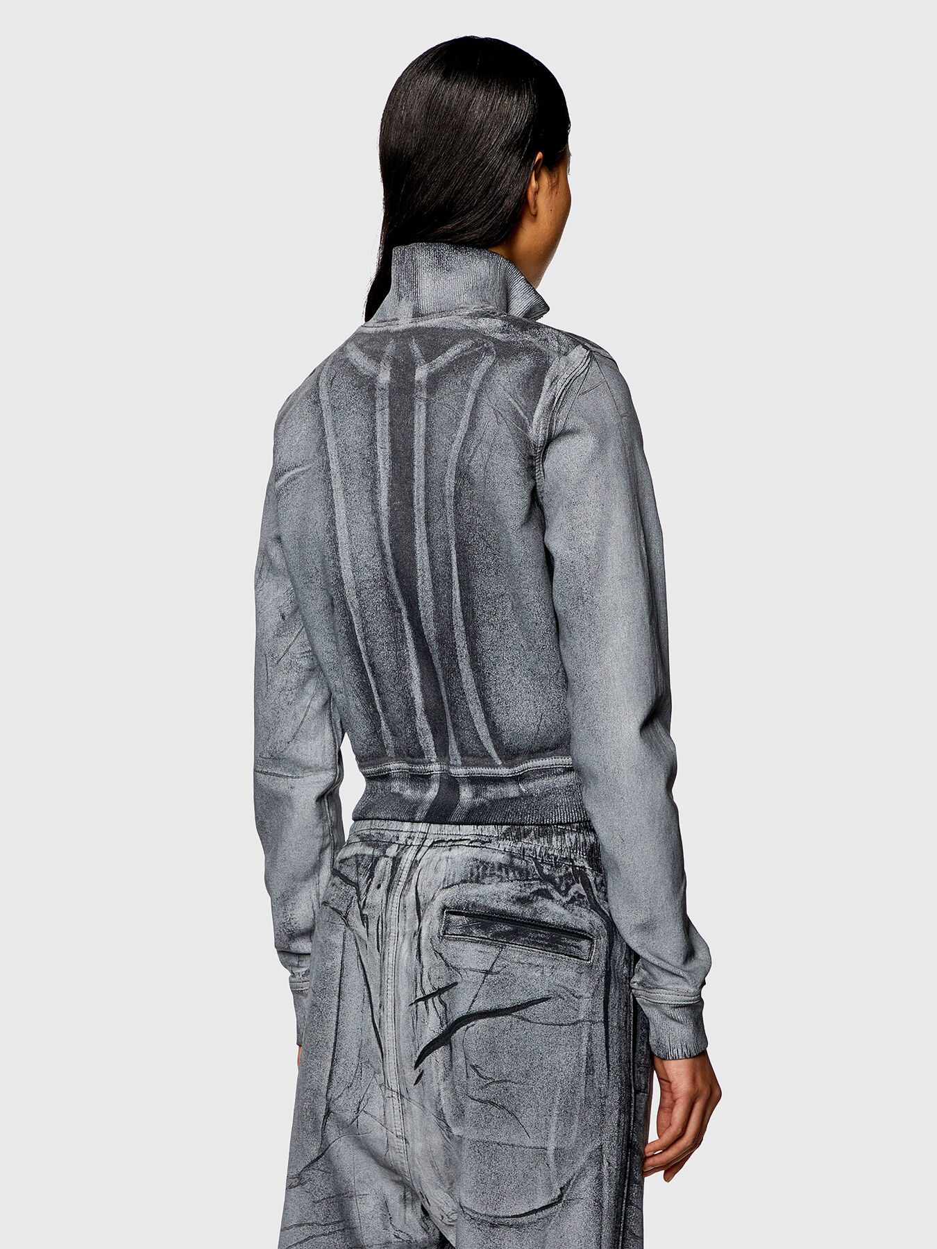 D-Emy-S track grey sweatshirt brand DIESEL — Globalbrandsstore.com/en