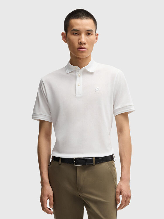 Piqué cotton polo shirt - 1