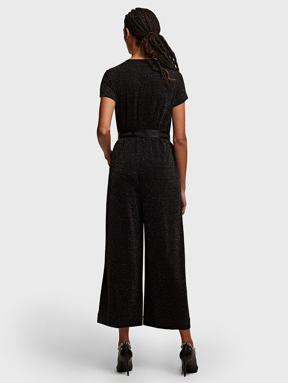 Black sparkling jumpsuit - 2