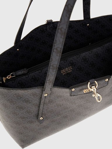 Shopper bag with monogram print - 4
