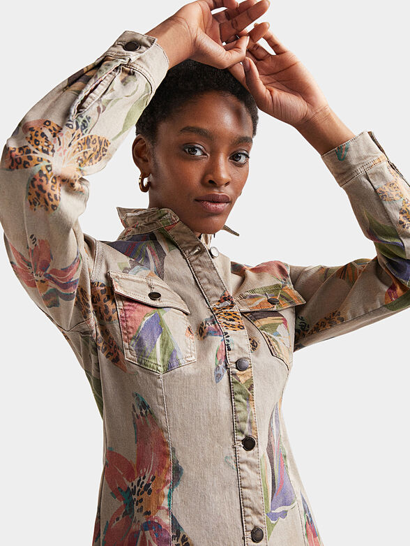 BUDAPEST dress with floral print - 5