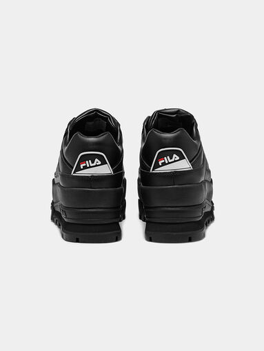 TRAILBLAZER Wedge platform sneakers in black color - 4