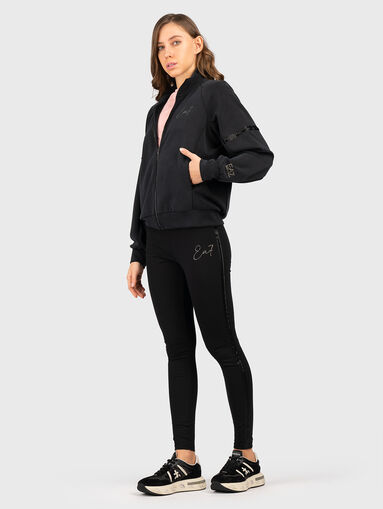 Black leggings with logo accent - 5
