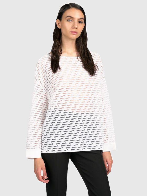 Блуза с релефна текстура - 1