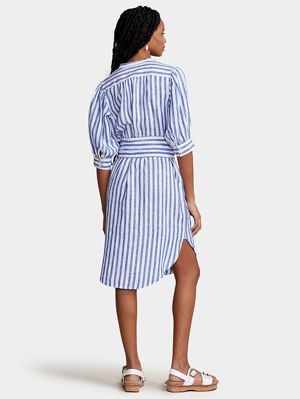 Dress with striped print - 2