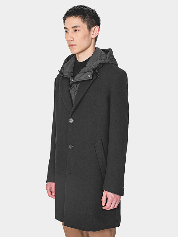 Coat with removable hood - 4