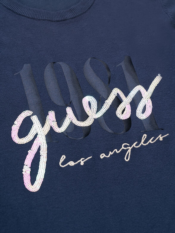 Dress with sequin logo - 2