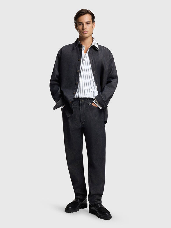 Relaxed fit jeans in dark blue denim - 4