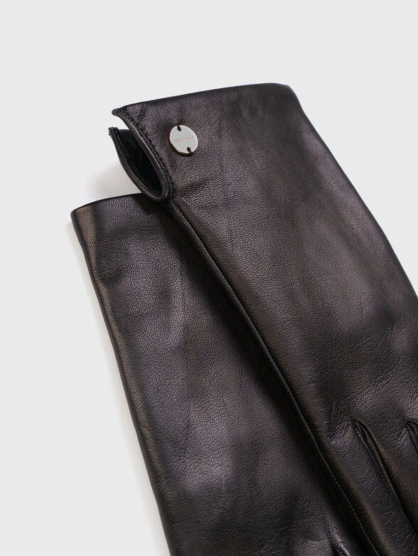 AUDREY black leather gloves - 2