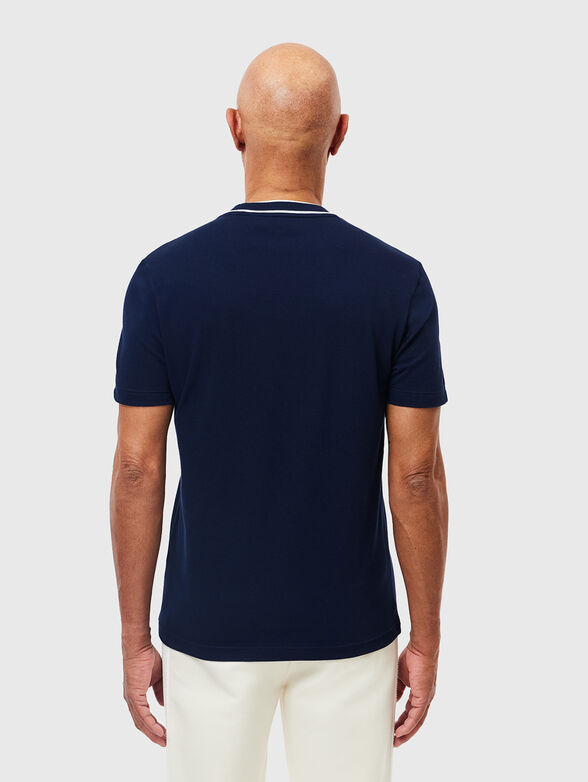 Black piqu&eacute; T-shirt  - 3