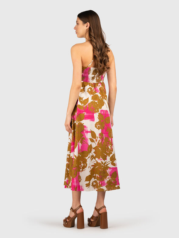 Midi dress with floral print - 1