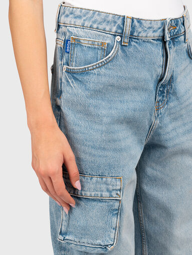 Cargo jeans with high waist - 3