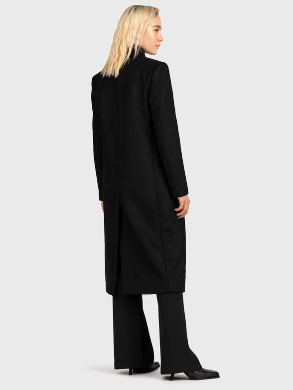 Double-breasted wool coat - 2
