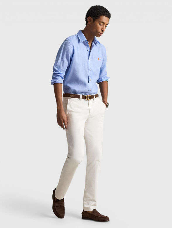 Long-sleeved linen shirt - 2