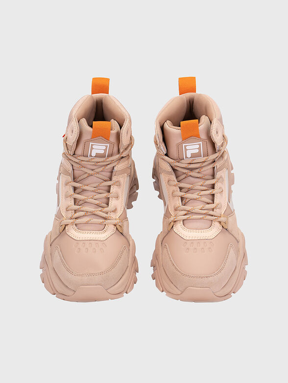 High sneaker ELECTROVE in beige color - 6