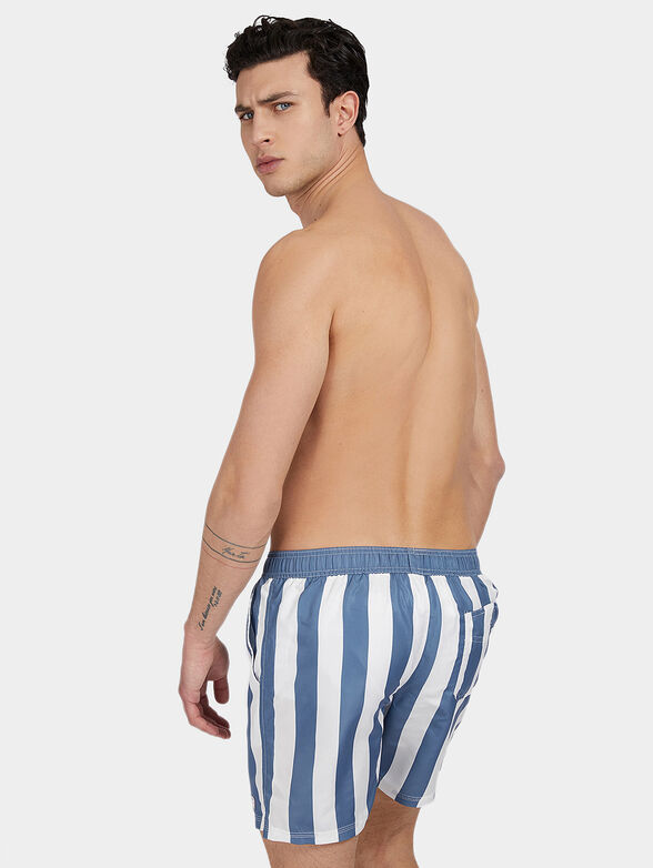 Striped beach shorts - 1