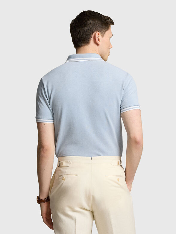 Light blue polo shirt with logo  - 3