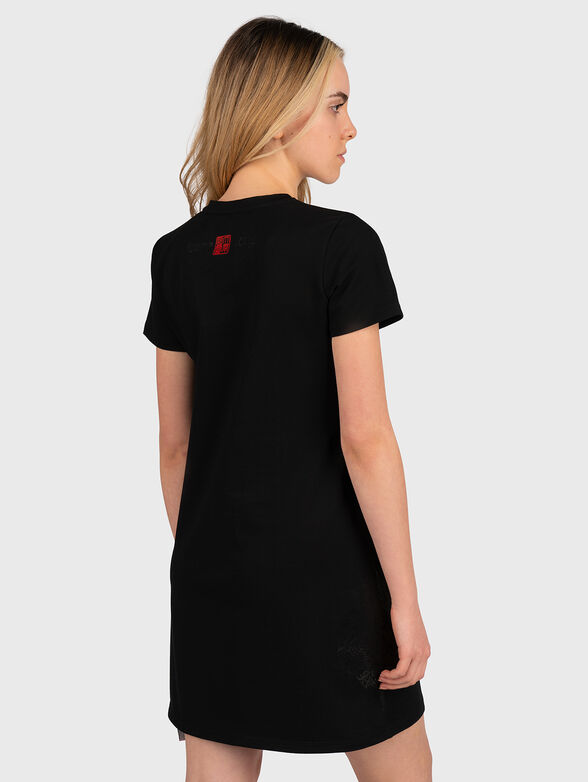 DL008 sports black dress with prints - 2