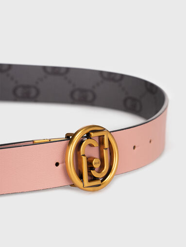 Reversible belt with monogram print - 3