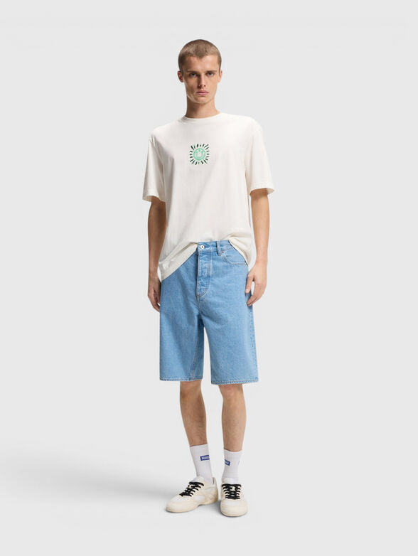 Cotton T-shirt with a statement back - 4