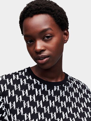 T-shirt with monogram logo print - 3