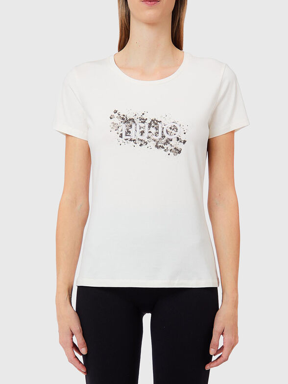 White T-shirt with print - 1