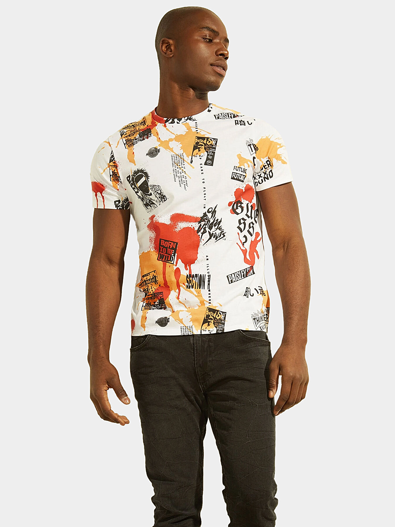 Guess multicolor t shirt outlet