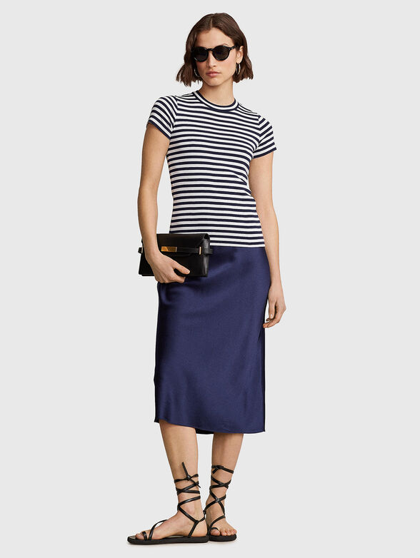 Cotton T-shirt with striped pattern - 2