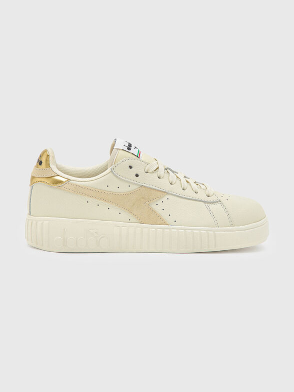 GAME STEP beige sports shoes with logo accent - 1