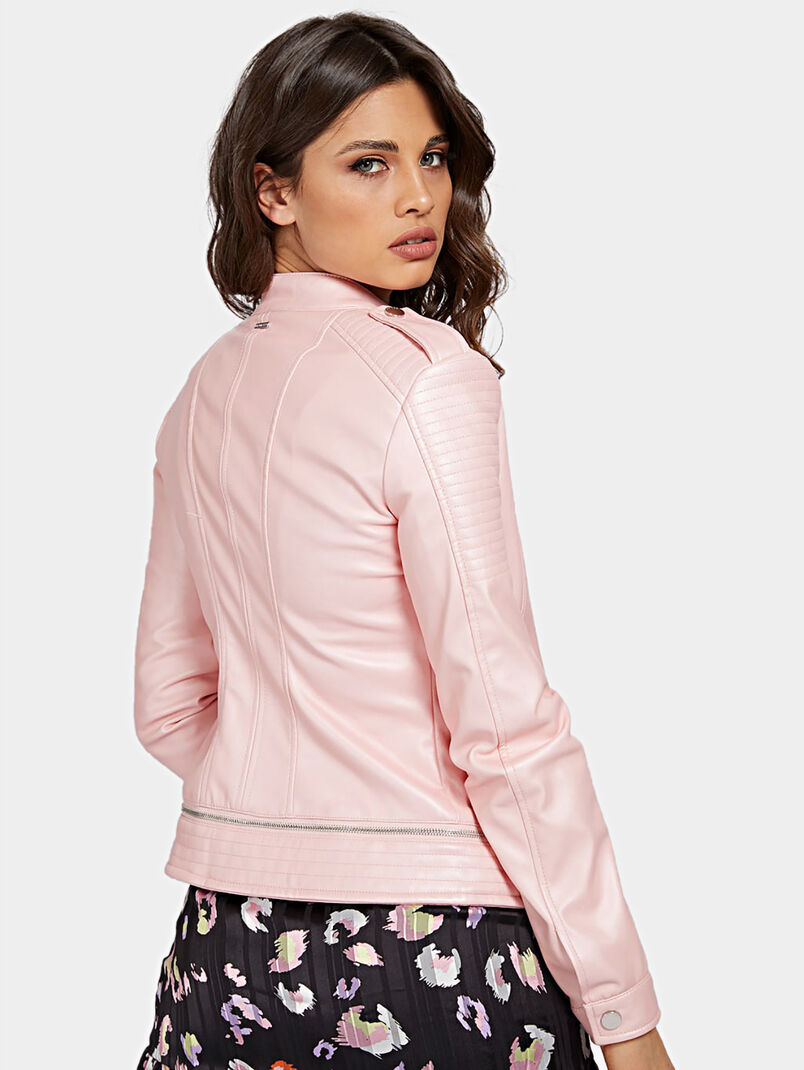 TAMMY Black faux leather jacket - 3