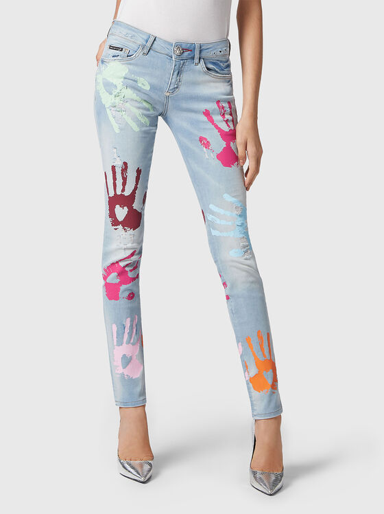 Jeans with accent print - 1