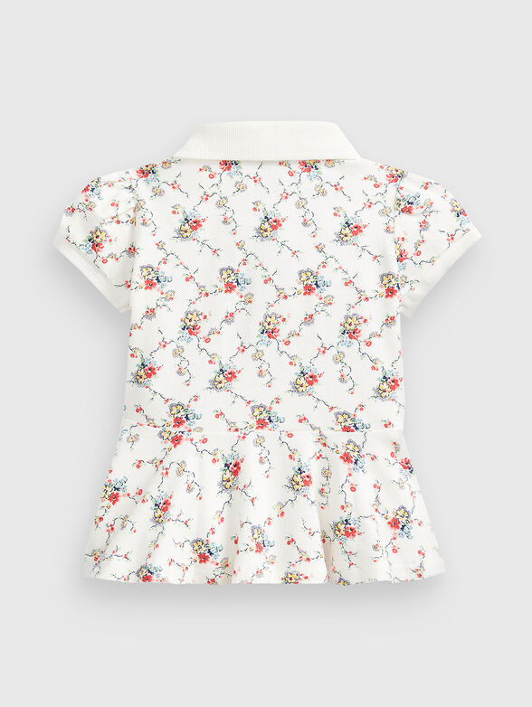 Polo-shirt with contrasting floral print - 2