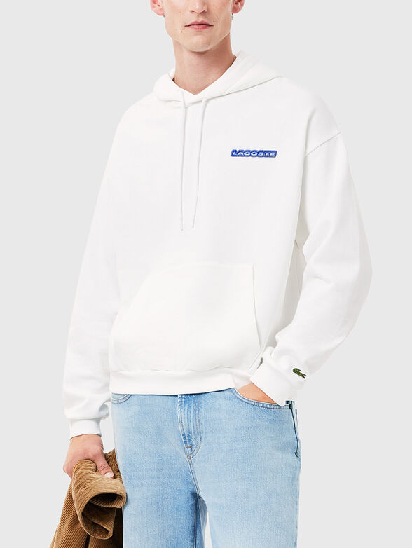 Sweatshirt with contrasting logo print on the back - 1