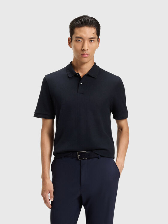 Short sleeve cotton polo shirt - 1