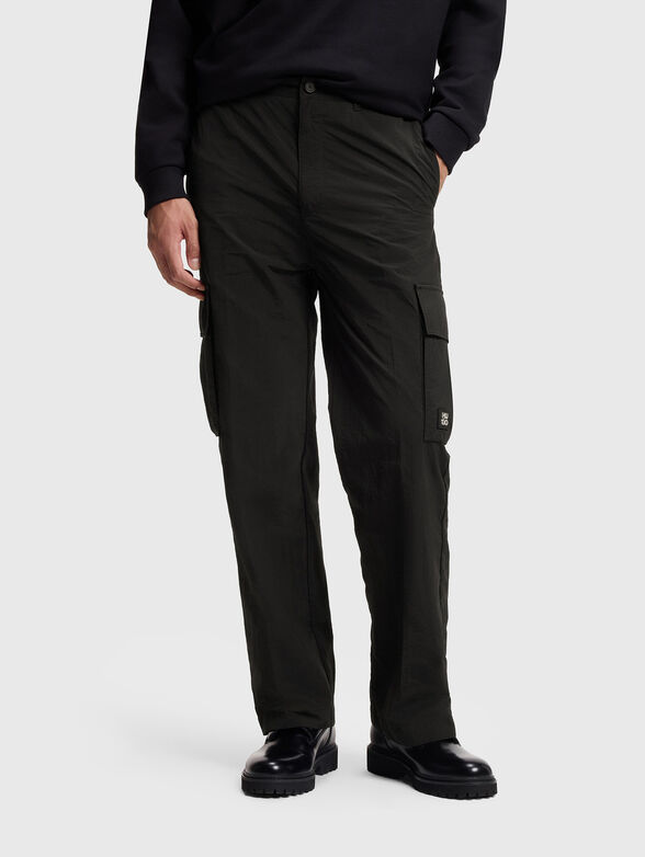 Cargo trousers with mini logo - 1