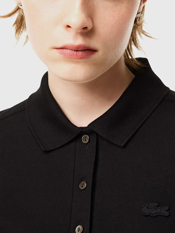 Burgundy cotton polo shirt - 4