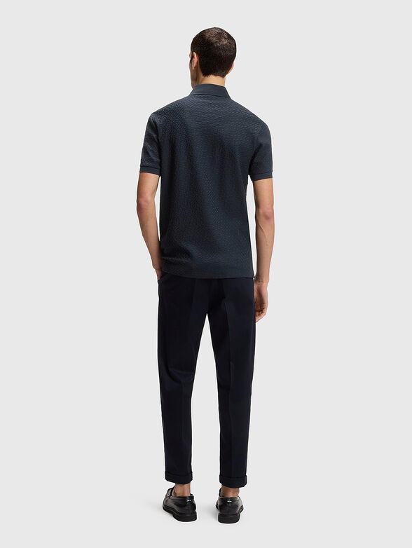 Polo shirt with a jacquard pattern - 3