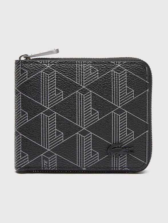 Zip wallet with monogram print - 1